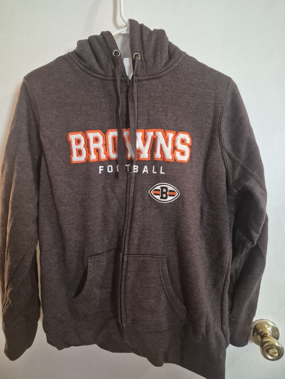 Browns NFL Womens Hooded Zip UpJacket